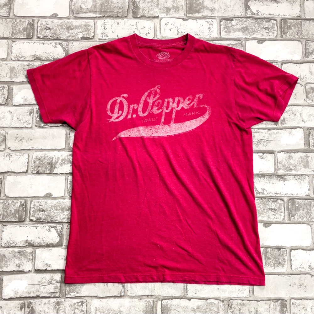 Faded Dr.Pepper Logo Short Sleeve T-Shirt